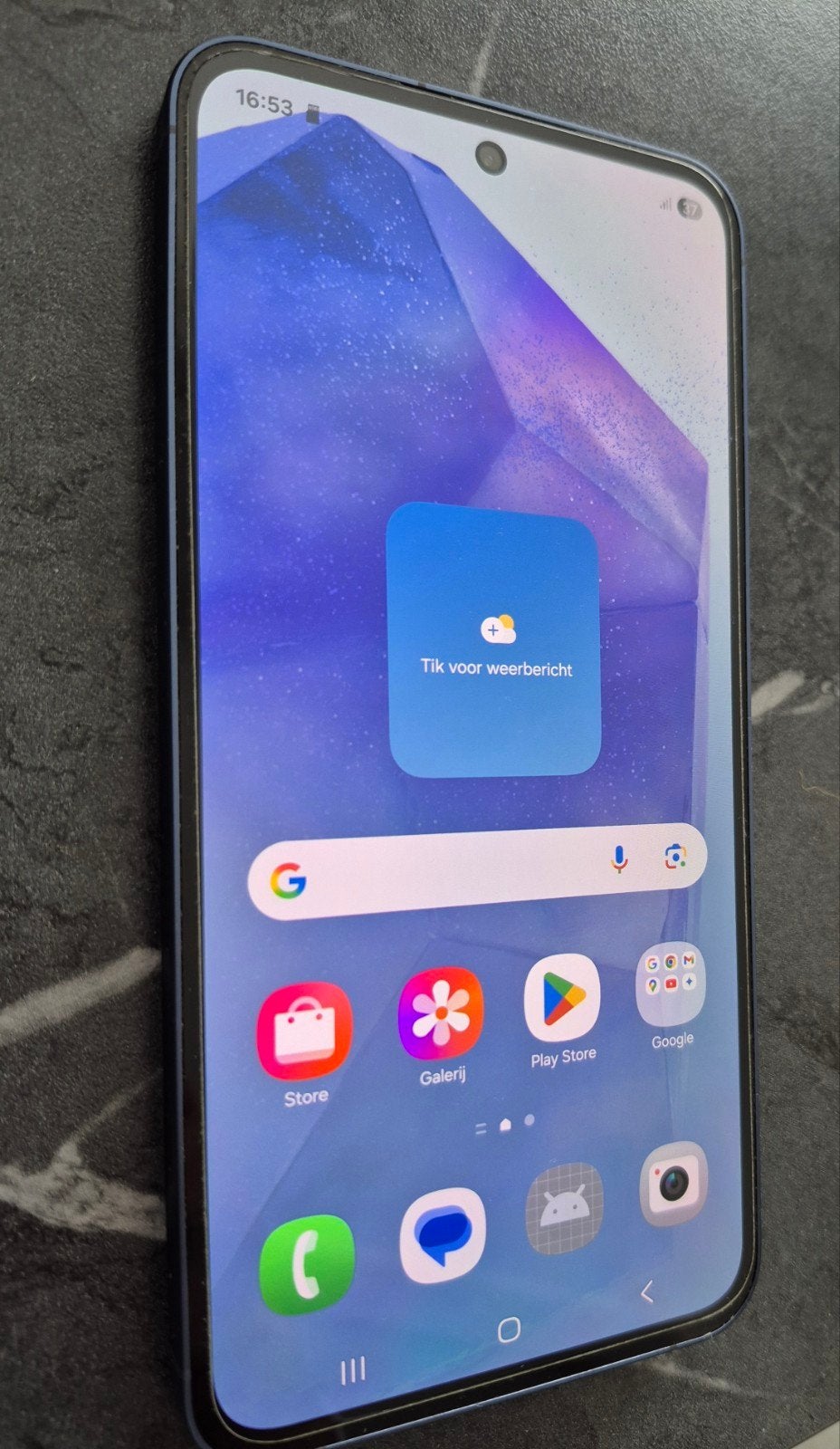 Samsung A55-G5-128GB kompleet als nieuw, Telecommunicatie, Mobiele telefoons | Samsung, Ophalen, Zwart, Zo goed als nieuw, Zonder simlock