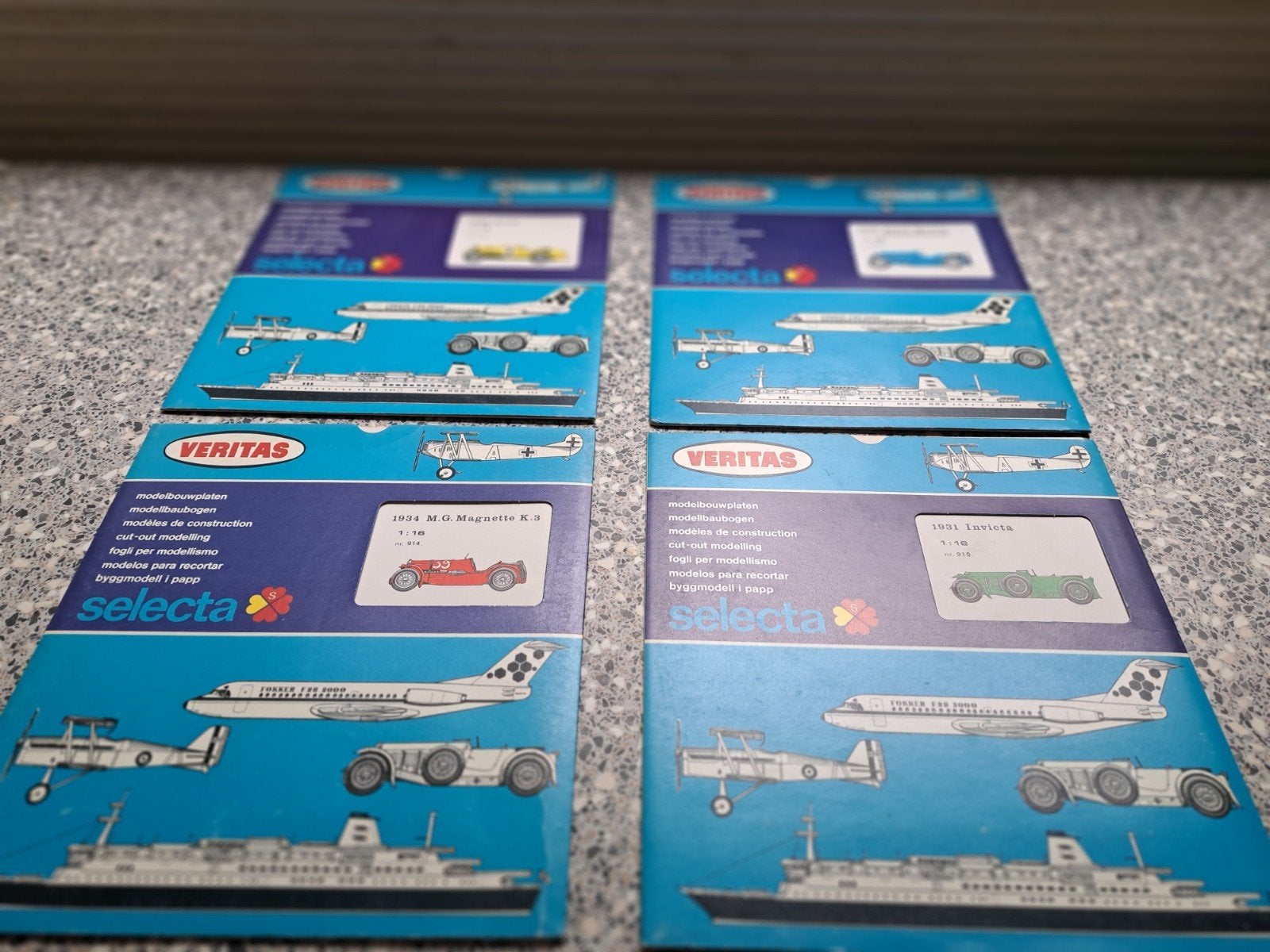 Veritas, Selecta modelbouwplaten nr. 912, 913, 914, 915, Ophalen of Verzenden, Nieuw, Auto