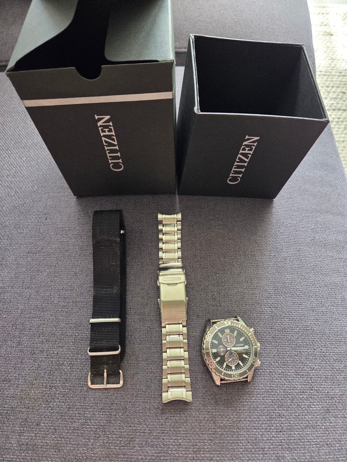 Citizen Promaster Marine Eco-Drive Chronograph CA0711-80H -, Ophalen of Verzenden, Staal, Citizen, 1960 of later