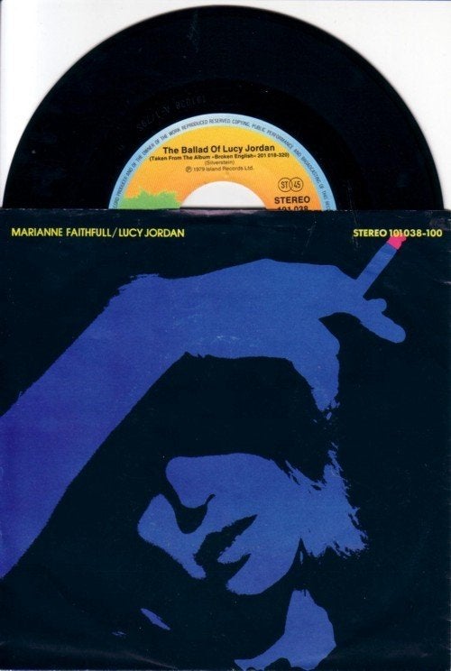 Marianne Faithfull single Rolling Stones Jagger Lucy Jordan, Ophalen of Verzenden, Gebruikt, 7 inch, Pop