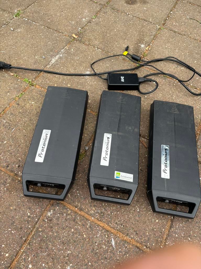 Babboe Big bakfiets batterijen, Fietsen en Brommers, Fietsaccessoires | Fietsaccu's, Gebruikt, Ophalen
