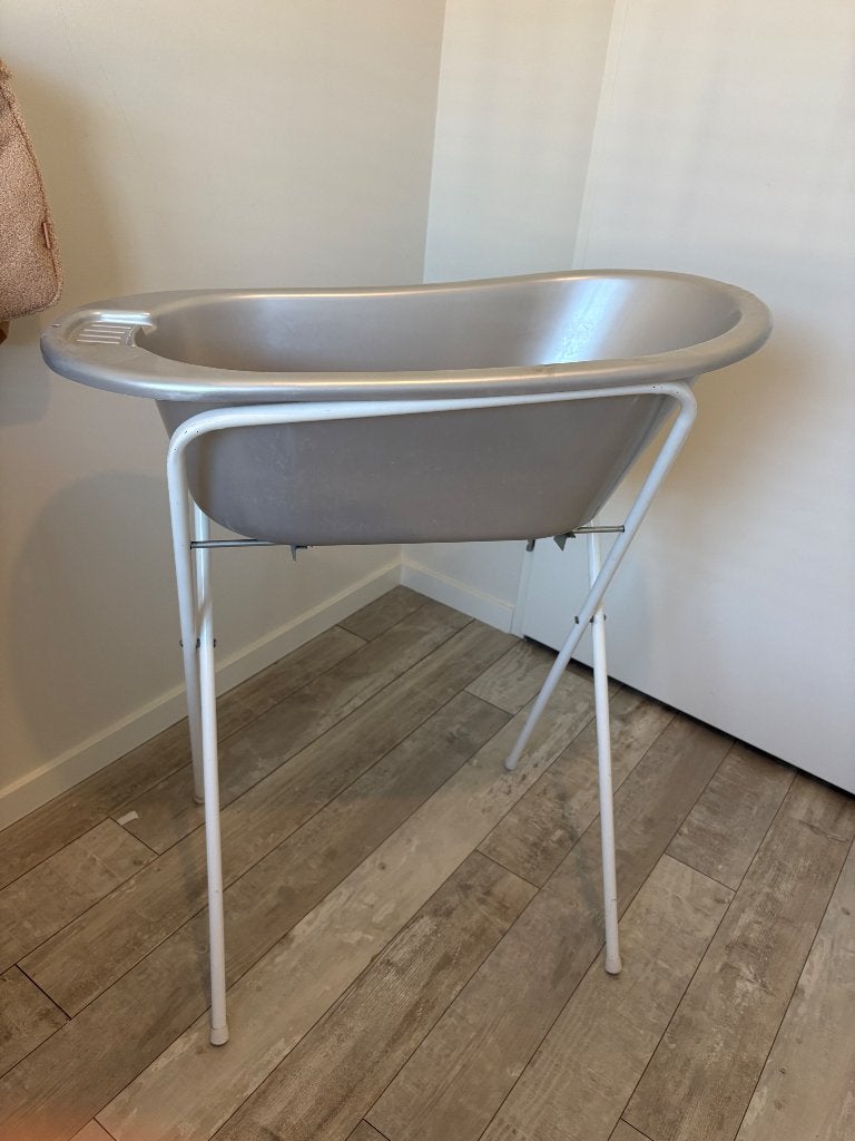 Baby badje met standaard, Overige merken, Gebruikt, Ophalen of Verzenden, Badje