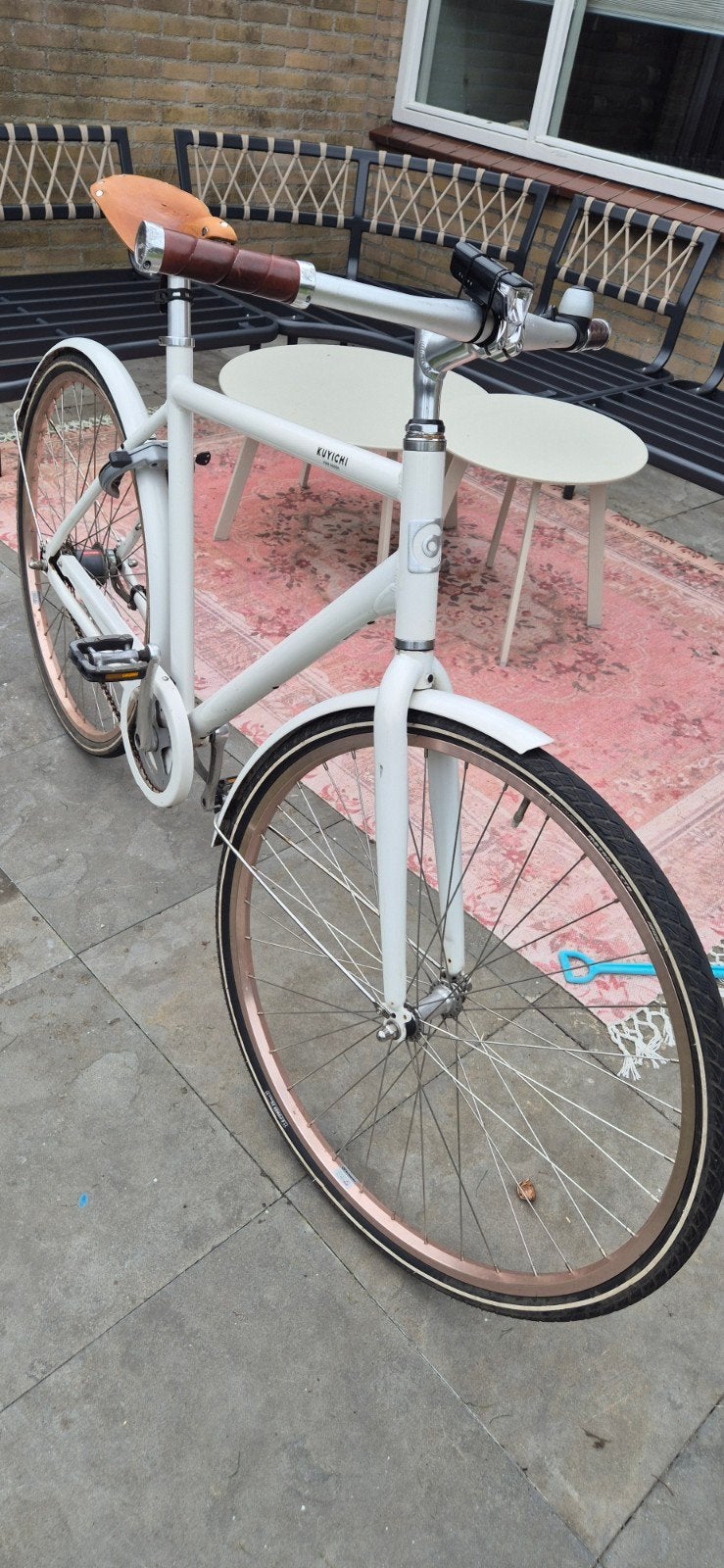 Cortina Kuyichi Pure Goods fiets met Brooks zadel en handvat, Terugtraprem, Versnellingen, Ophalen, Overige merken