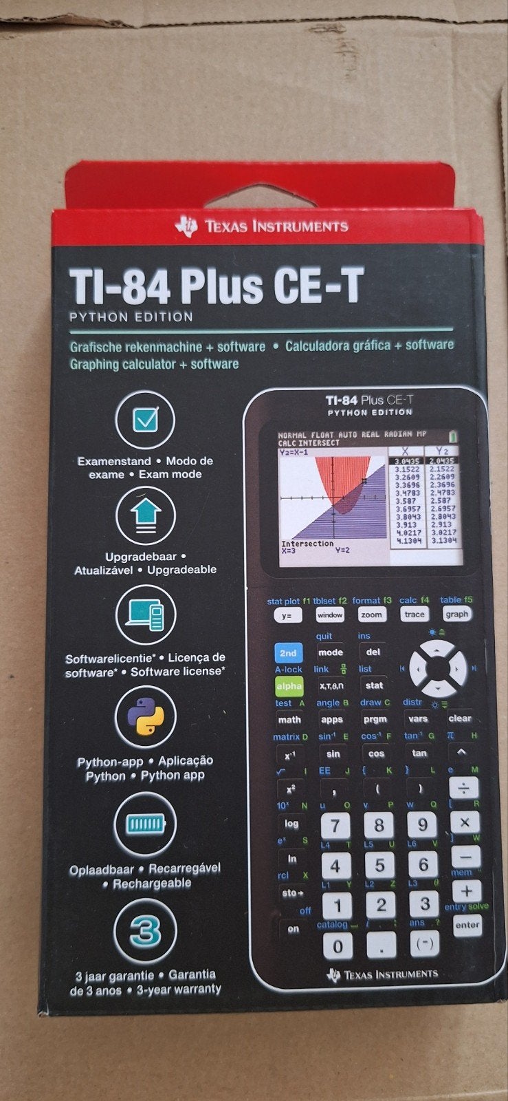 Grafische rekenmachine TI-84 Plus CE-T, Diversen, Schoolbenodigdheden, Ophalen of Verzenden, Nieuw