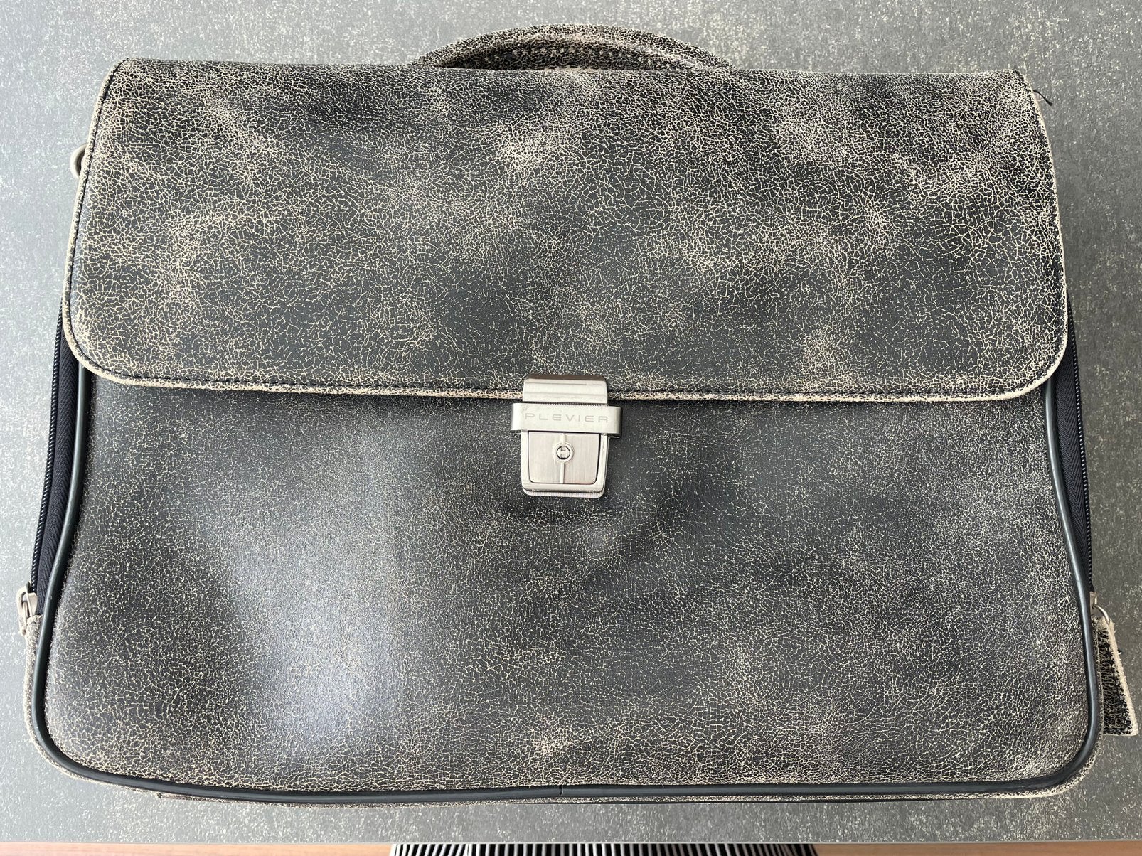 Plevier Luxe Vintage Leren Akte/Laptoptas, Ophalen of Verzenden, Zo goed als nieuw, Aktetas