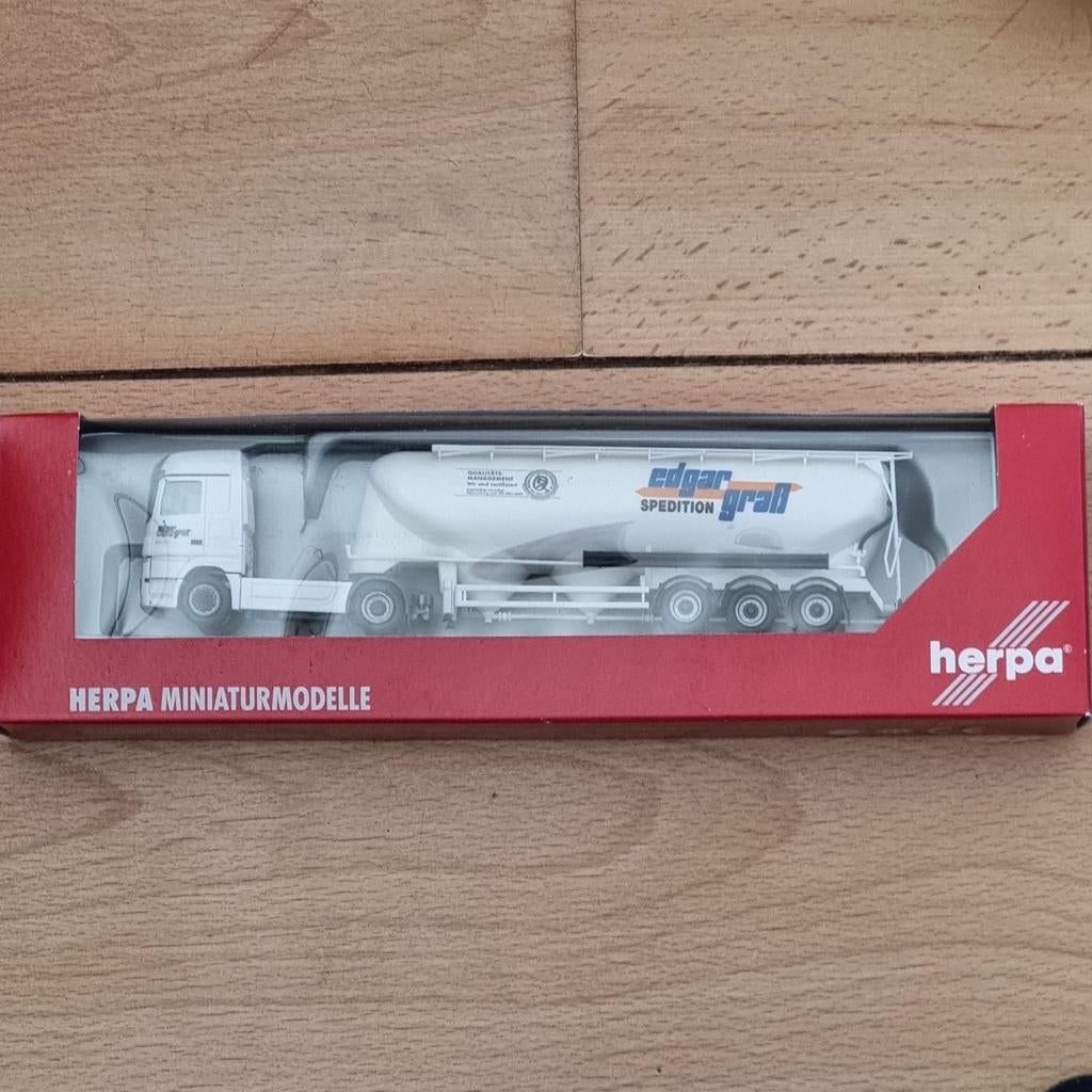 MBENZ A LH 02 BULK-SILO OPL. 1:87, Ophalen of Verzenden, Zo goed als nieuw, Bus of Vrachtwagen, Herpa
