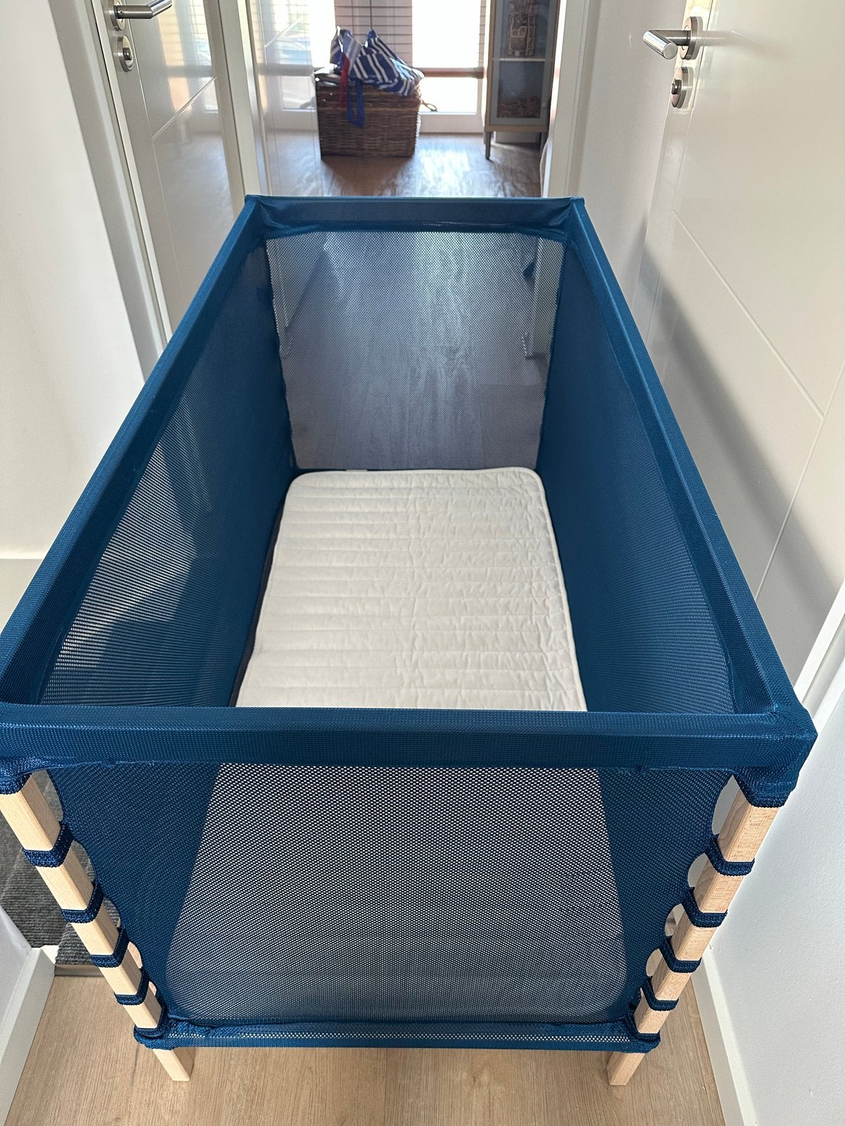 IKEA FLITIG logeer/campingbedje  met VYSSA matras, Kinderen en Baby's, Ophalen, Gebruikt, Overige typen