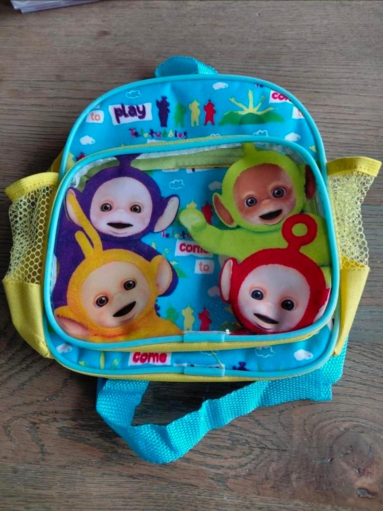 Eind jaren ’90 / begin 2000 Teletubbies Rugtas., Ophalen of Verzenden, Gebruikt, Overige merken