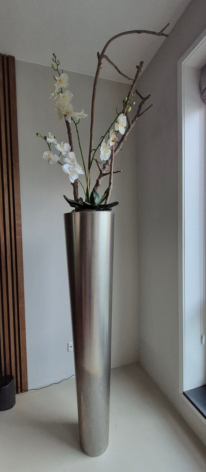 De Castelli Design XXL Vloervaas/Bloempot, Huis en Inrichting, Woonaccessoires | Vazen, Ophalen, Gebruikt, Inclusief decoratie