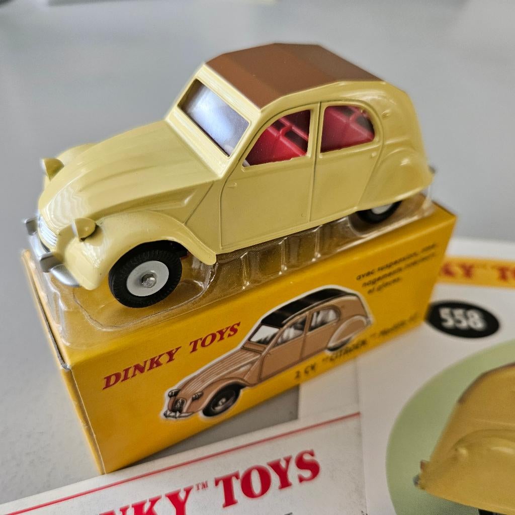 DINKY TOYS/ATLAS: CITROEN 2CV modele 61, nr. 558, Ophalen of Verzenden, Zo goed als nieuw, Auto, Dinky Toys