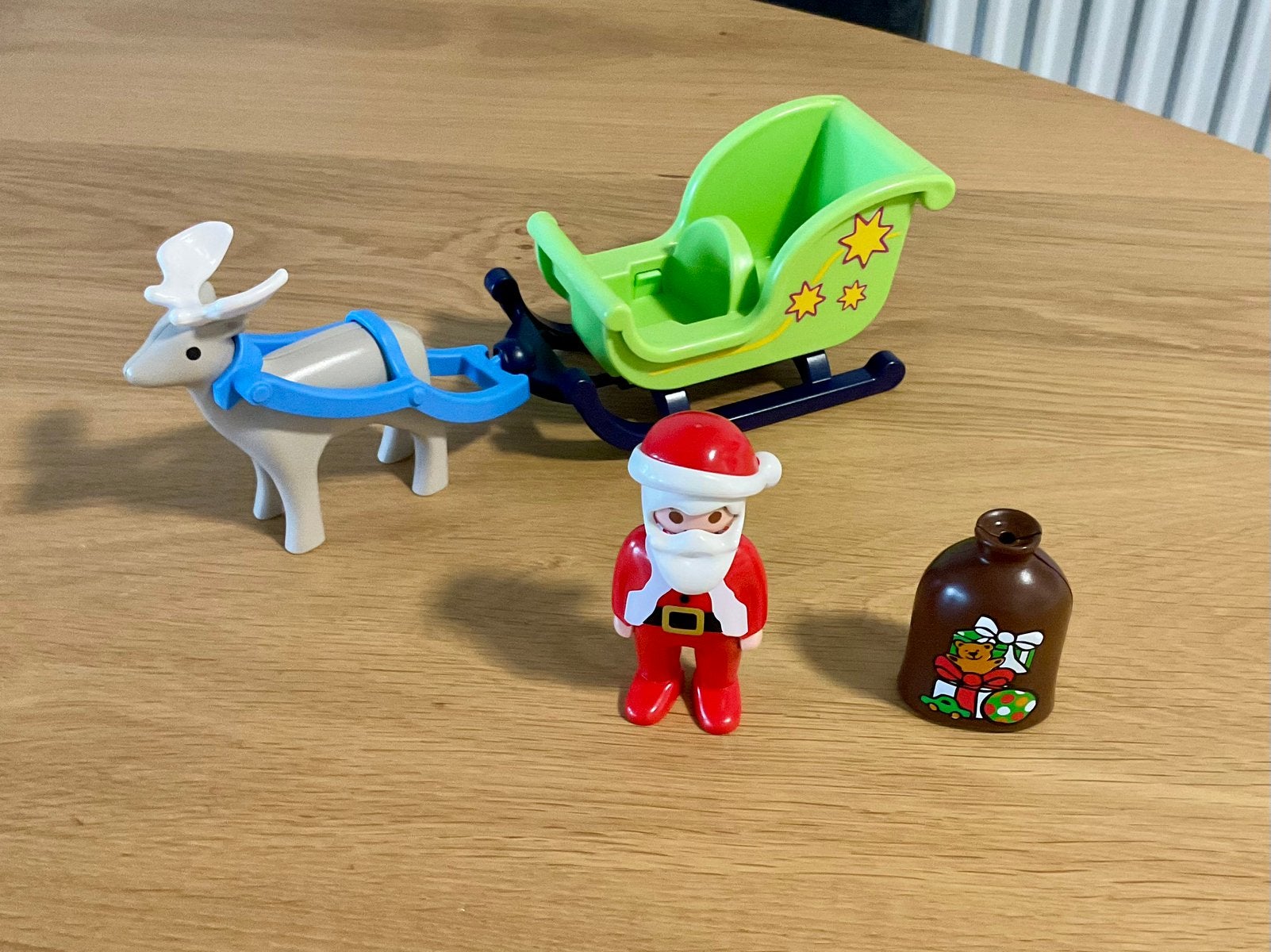 Playmobil 123 : Kerstman met arreslee, Kinderen en Baby's, Speelgoed | Playmobil, Ophalen, Gebruikt