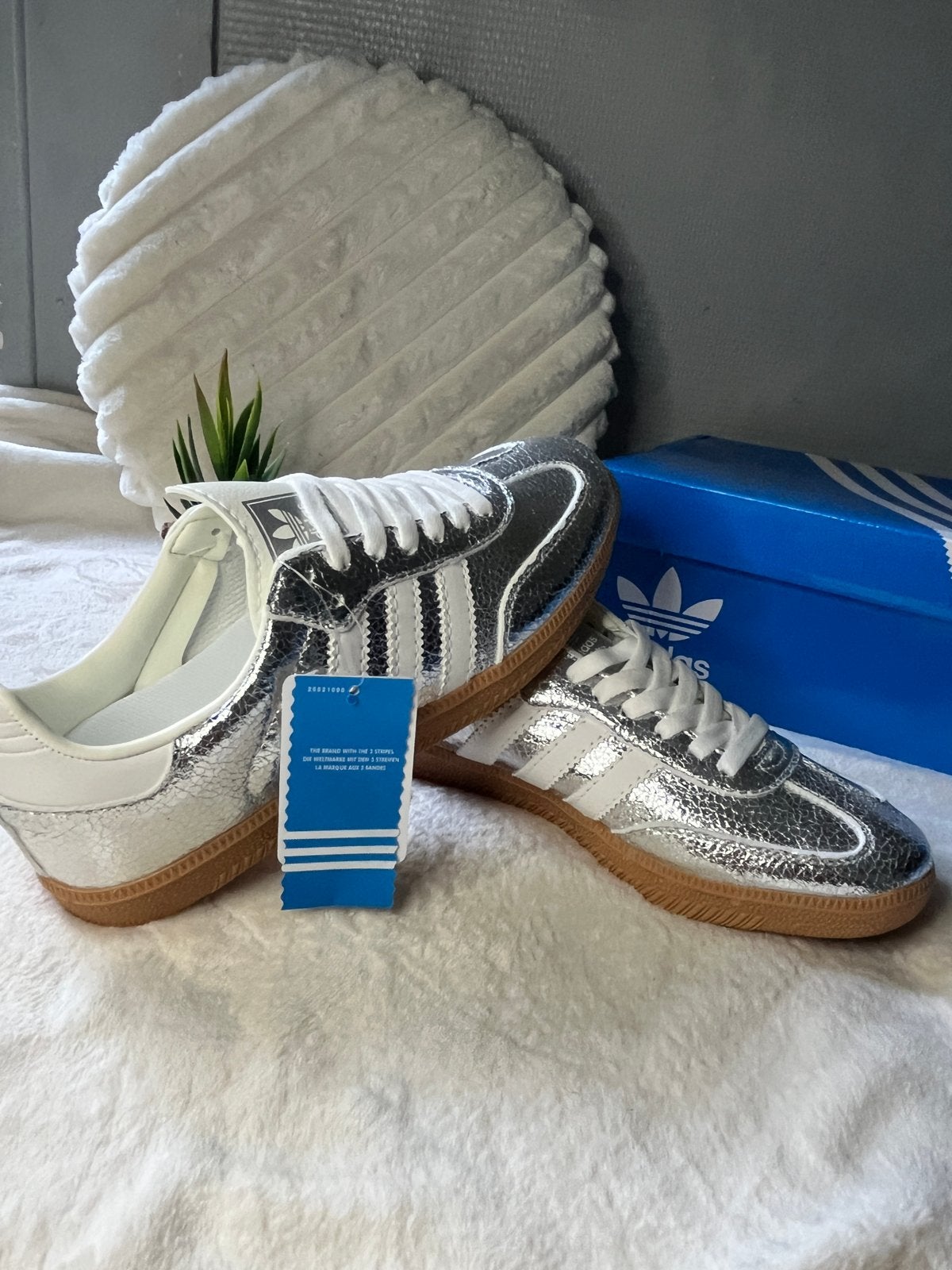 Nieuwe Adidas Samba OG Silver Metallic sneakers, Ophalen of Verzenden, Nieuw, Overige kleuren, Sneakers of Gympen