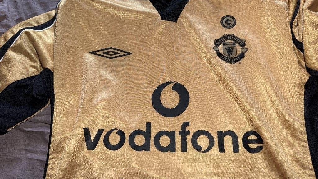 Origineel Manchester United Centenary Shirt 2001-2002, Ophalen of Verzenden, Gebruikt, Buitenlandse clubs, Shirt