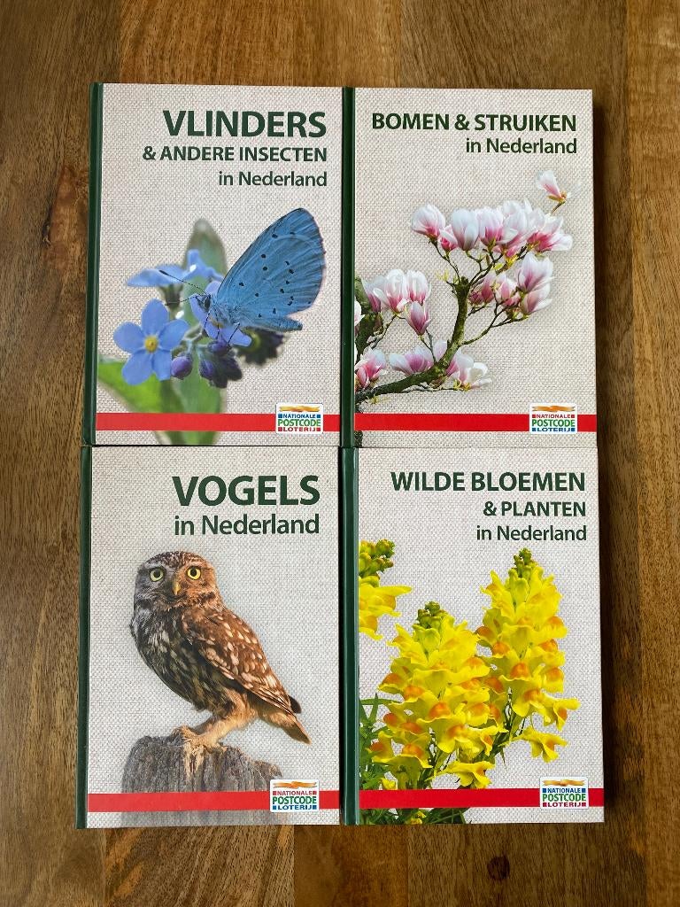 4X natuurboeken Nationale Postcode Loterij, Ophalen of Verzenden, Zo goed als nieuw, Natuur algemeen, Nationale Postcode Loterij