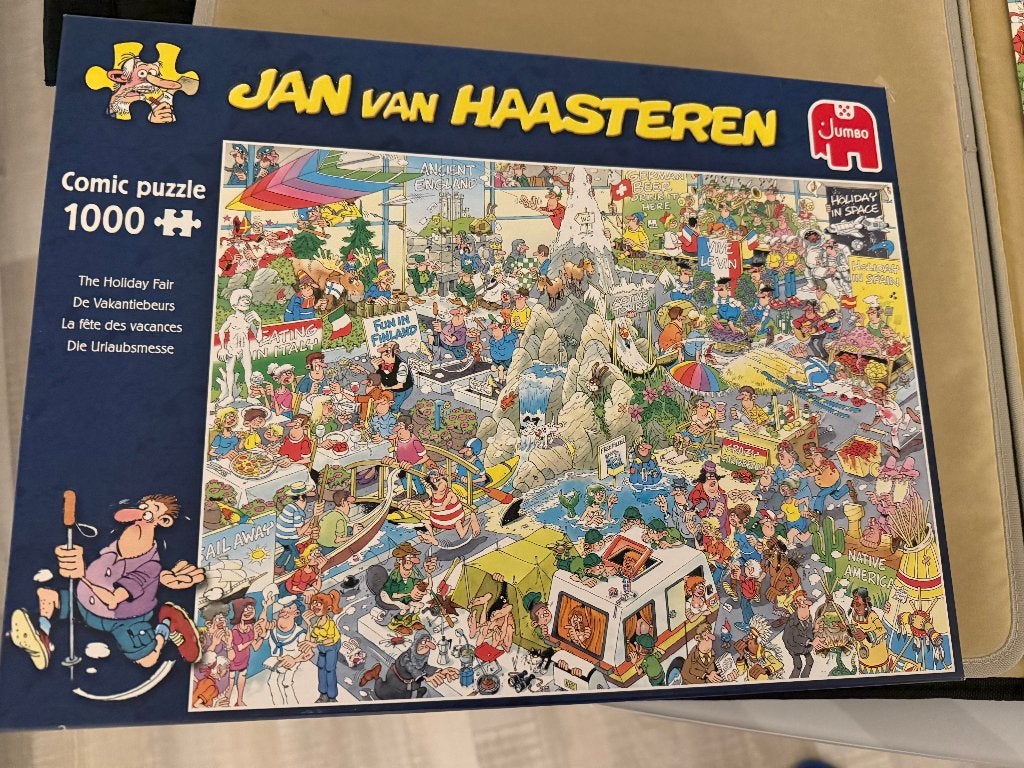 Jan van Haasteren 1000 stukjes De Vakantiebeurs, Ophalen, 500 t/m 1500 stukjes, Gebruikt