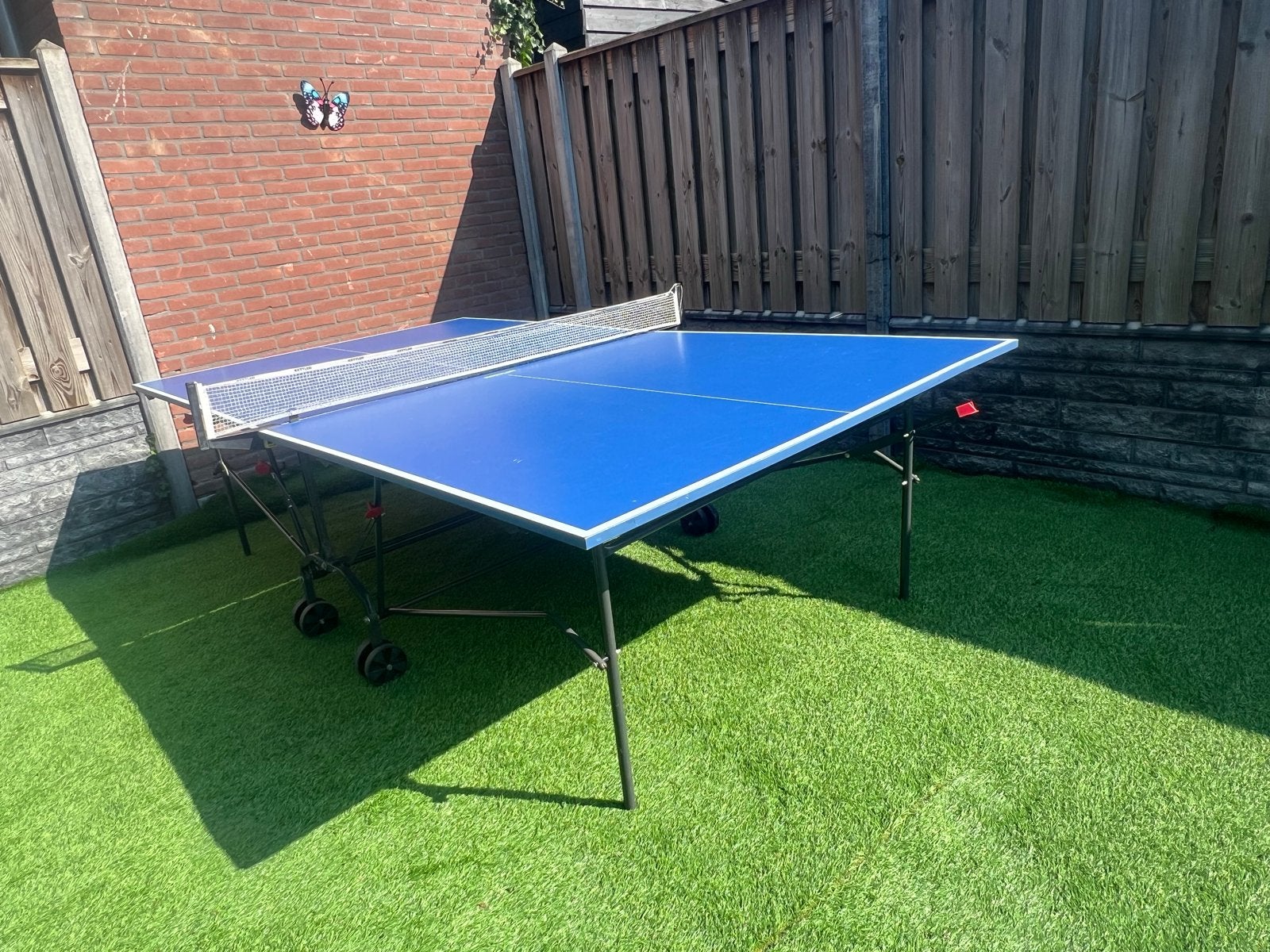 Kettler Outdoor Tafeltennistafel - Zo goed als nieuw, Ophalen of Verzenden, Zo goed als nieuw, Tafel Outdoor, Inklapbaar