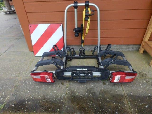 Uebler P22-s fietsendrager, Auto diversen, Fietsendragers, Gebruikt, Trekhaakdrager, 2 fietsen, Elektrische fiets, Ophalen