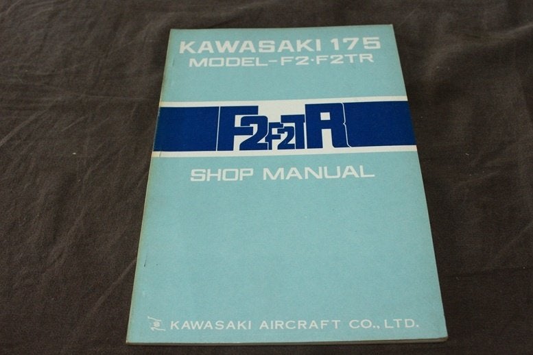 Kawasaki F2 F2TR 1966 175cc single motorcycle service manual, Ophalen of Verzenden, Kawasaki