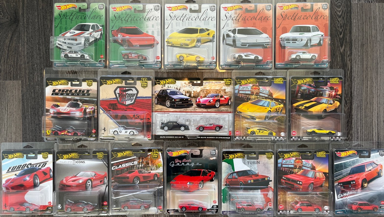 Hot Wheels Premium Collectie- Ferrari Lamborghini Alfa ect., Ophalen of Verzenden, Nieuw