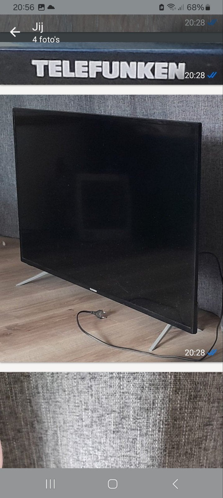 SMART TV TELEFUNKEN MET SOUNDBAR EN SUBWOOFER, BOEKJES ERBIJ, Gebruikt, 50 Hz, LCD, 100 cm of meer