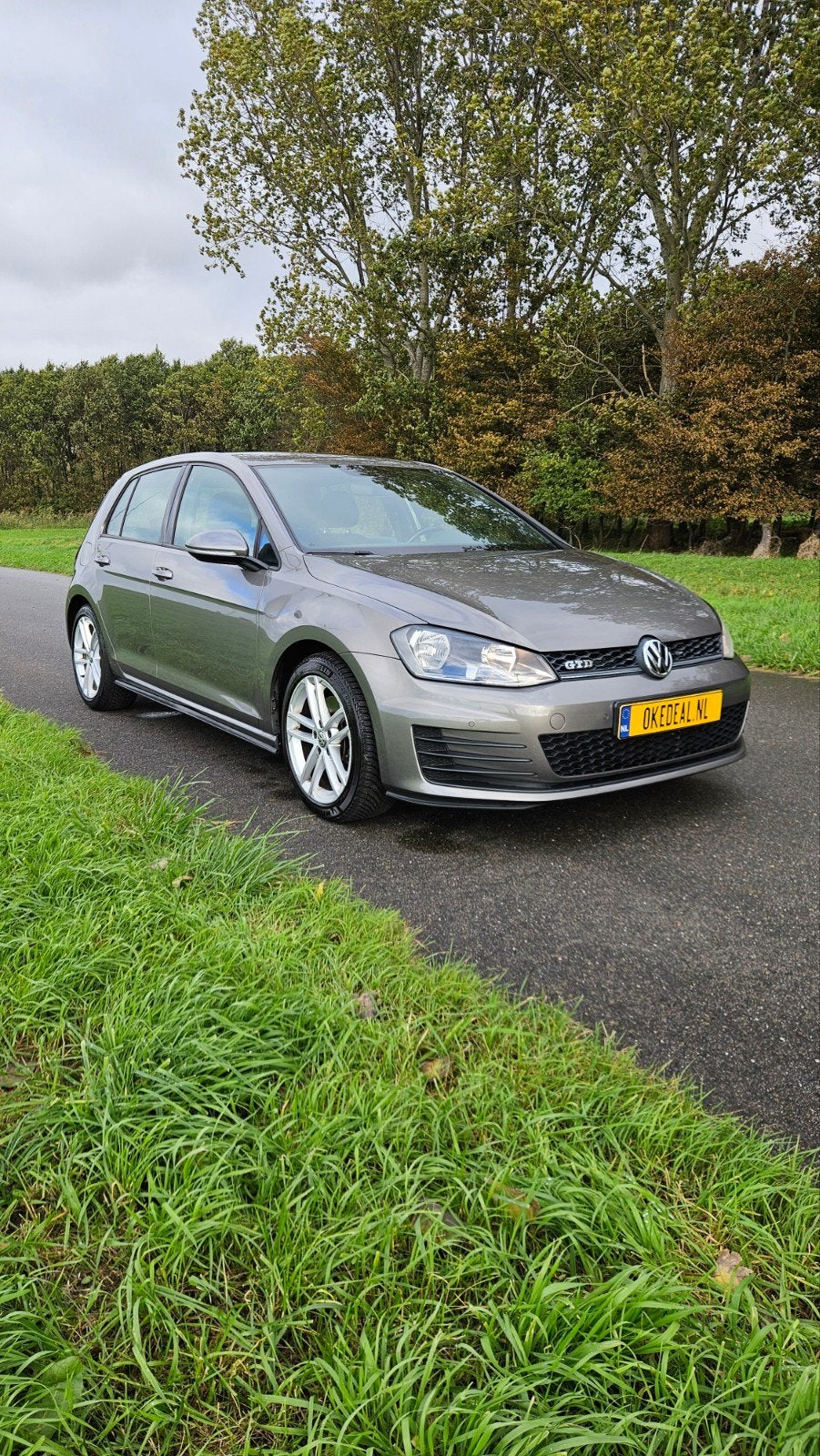 Volkswagen Golf 2.0 TDI GTD 184PK 5D DSG 2017 Grijs, Stof, Euro 6, 4 cilinders, Diesel