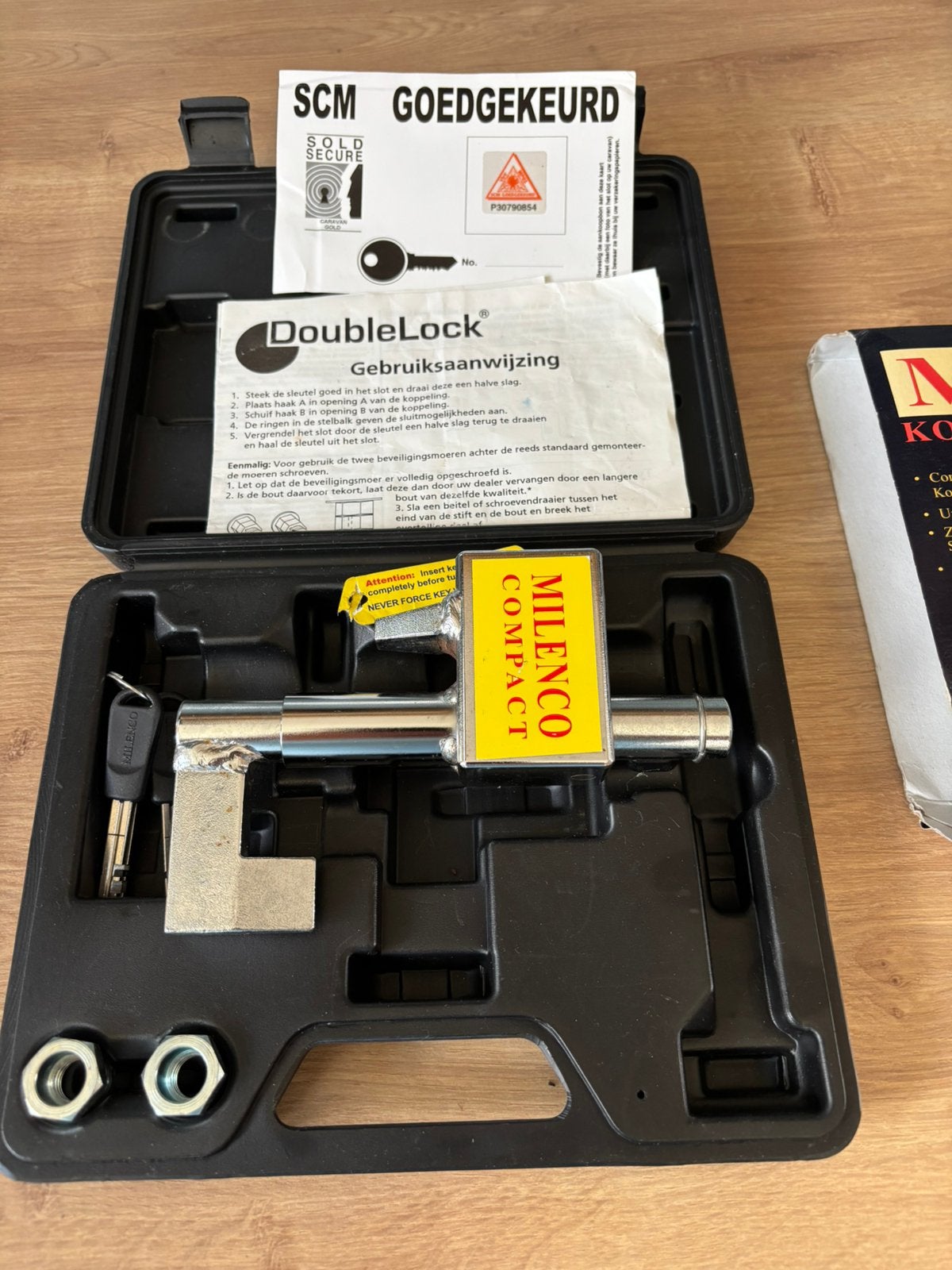 Aanhanger slot Milenco Compact met SMC keur, Ophalen of Verzenden, Zo goed als nieuw