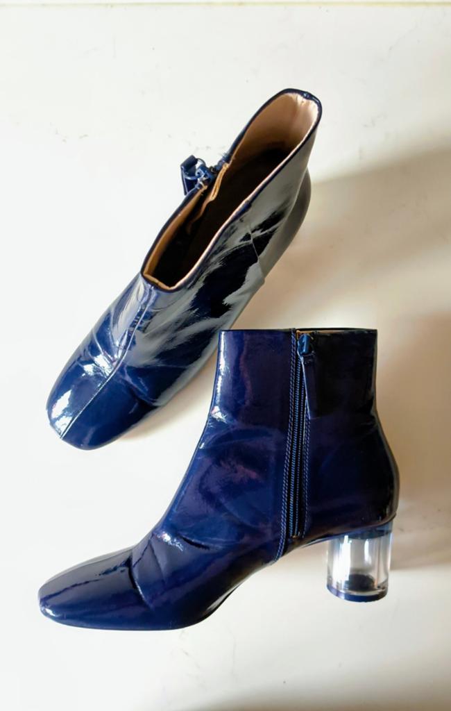 Lakleren Enkellaarsjes Maat 40, Kleding | Dames, Schoenen, Blauw, Zara, Lage of Enkellaarzen, Ophalen of Verzenden