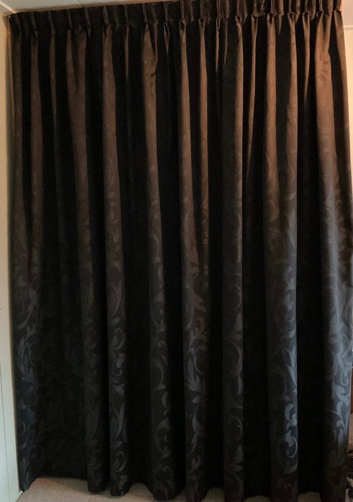 Gordijn, Overige materialen, Met haken, Gebruikt, 250 cm