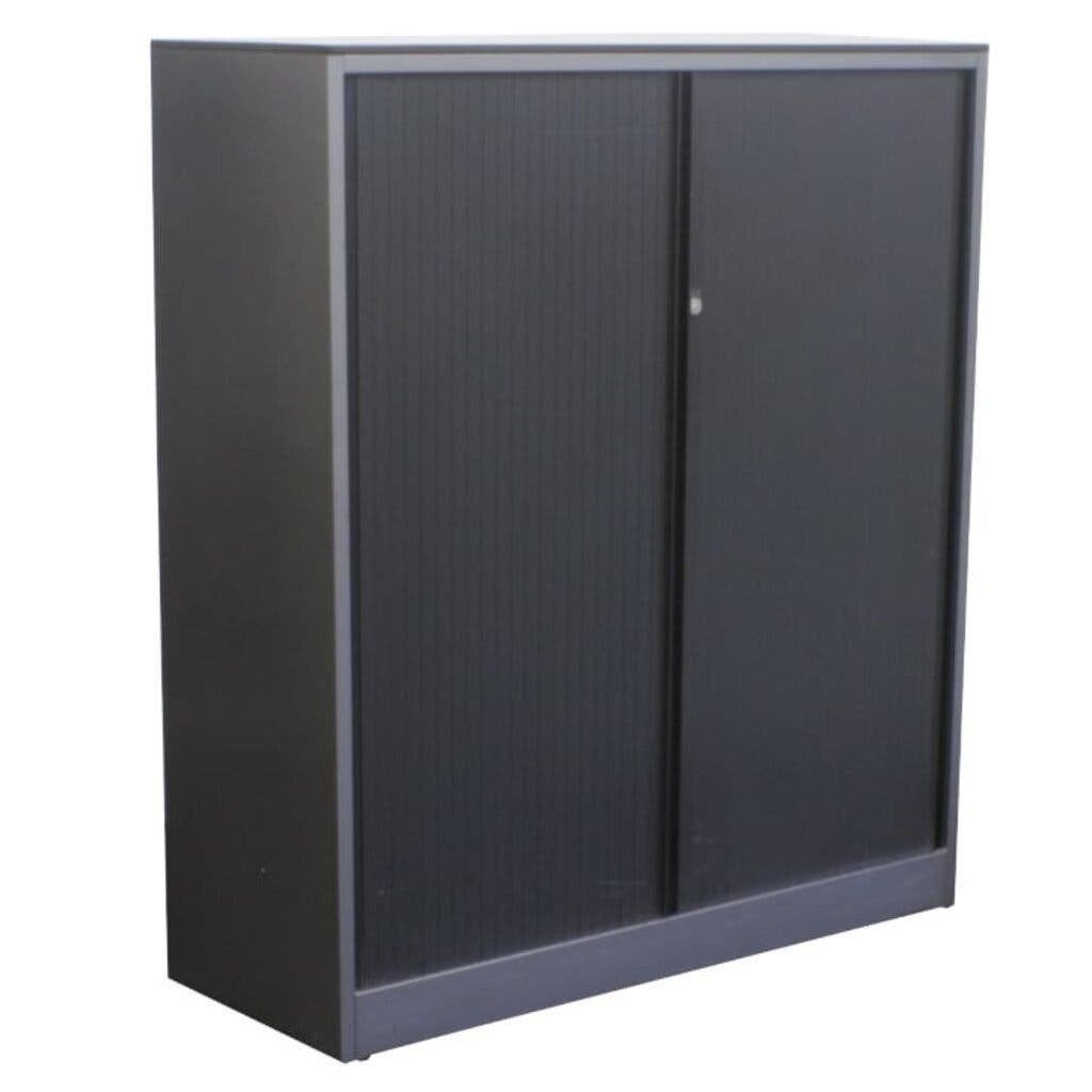 Ahrend Roldeurkast Antraciet Zwart Lichtgrijs 139 x 120 x 45, Huis en Inrichting, Gebruikt, 100 tot 150 cm, Ophalen of Verzenden
