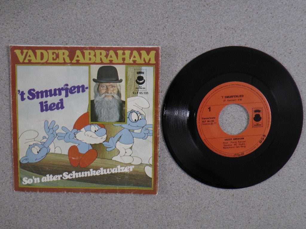 Vader Abraham - Smurfenlied VINYL SINGLE, Gebruikt, 7 inch, Nederlandstalig, Fotohoes