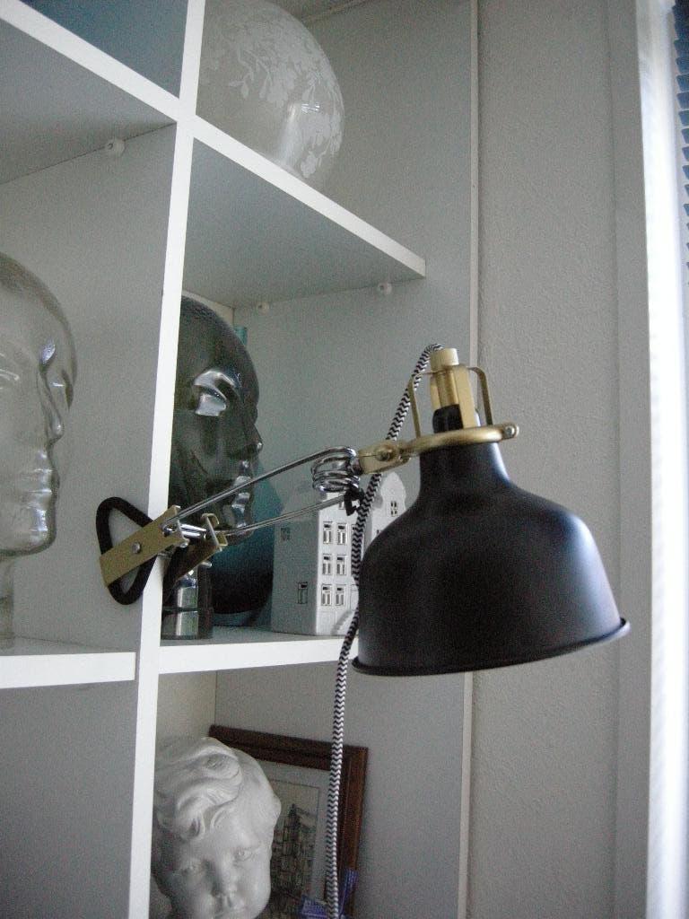 Spot met klem knijplamp Ranarp Ikea (2X) - nieuwst., Huis en Inrichting, Lampen | Spots, Ophalen, Zo goed als nieuw, Metaal of Aluminium