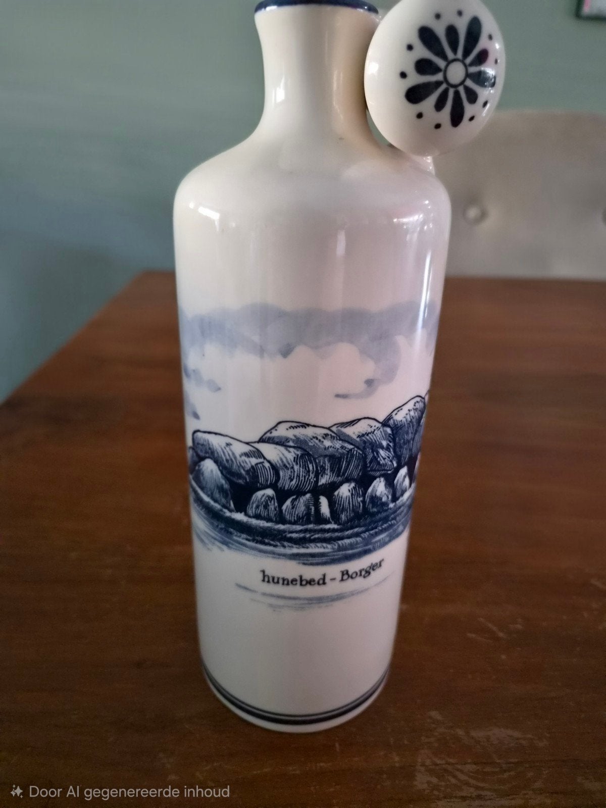 Jeneverfles/kruik Delfs blauw, Ophalen
