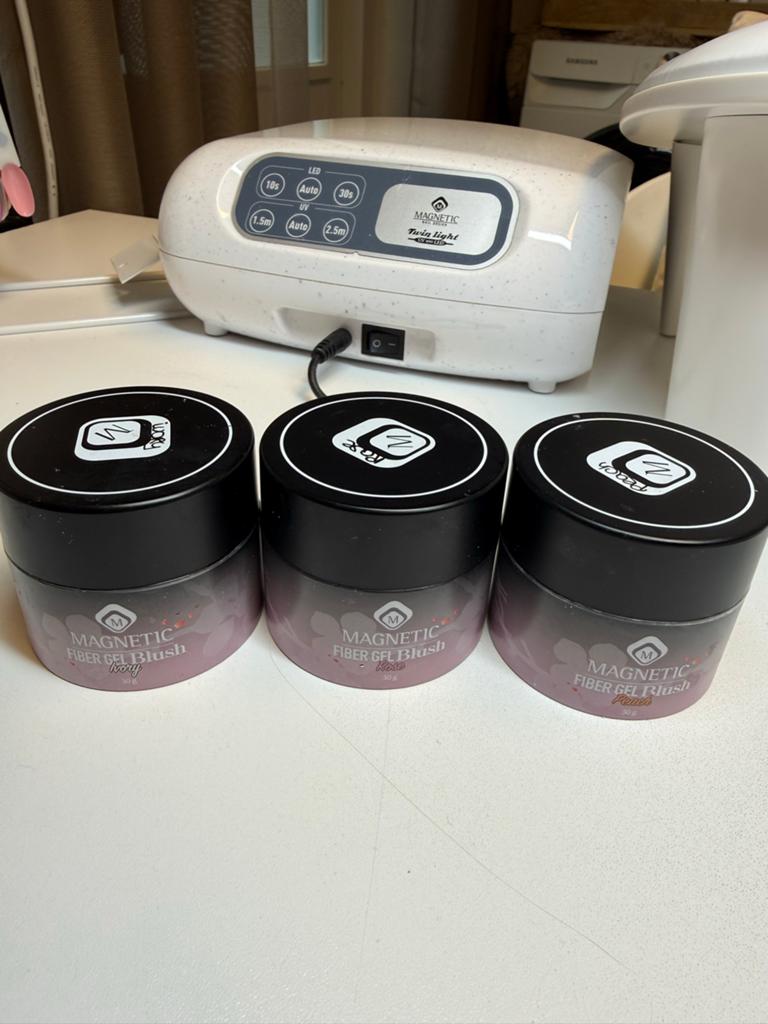 3x Magnetic Fiber Gel Blush -, Ophalen of Verzenden, Gebruikt, Overige typen