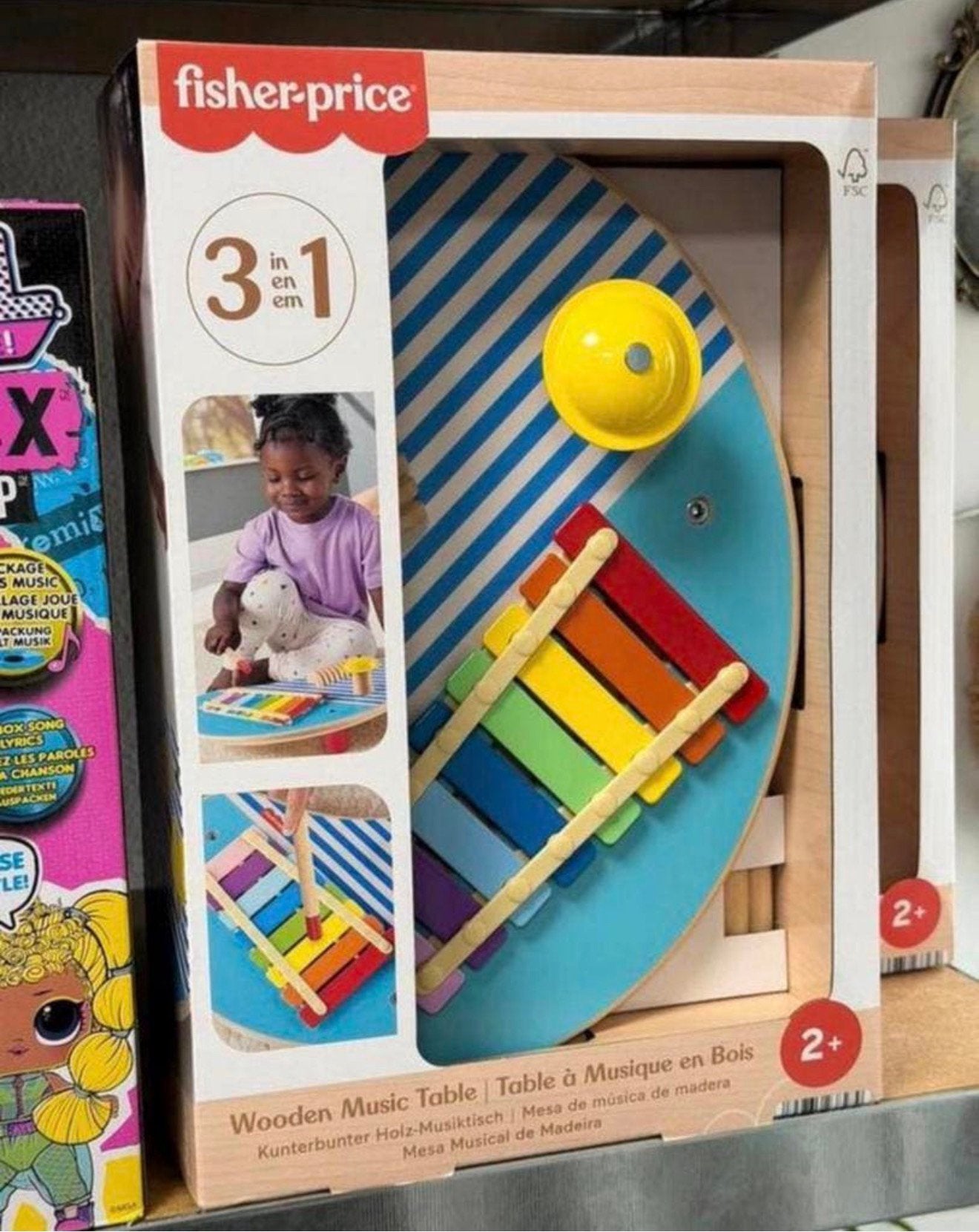Fisher-Price Houten Muziektafel met instrumenten hout muziek, Kinderen en Baby's, Speelgoed | Fisher-Price, Nieuw, Ophalen of Verzenden