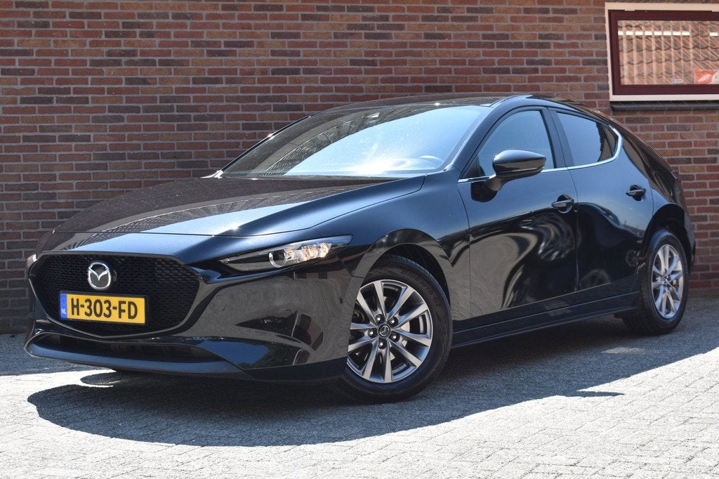 Mazda 3 2.0 e-SkyActiv-G M Hybrid 122 '20 Navi Airco Inruil, Auto's, Mazda, 1998 cc, Stof, Gebruikt, 4 cilinders