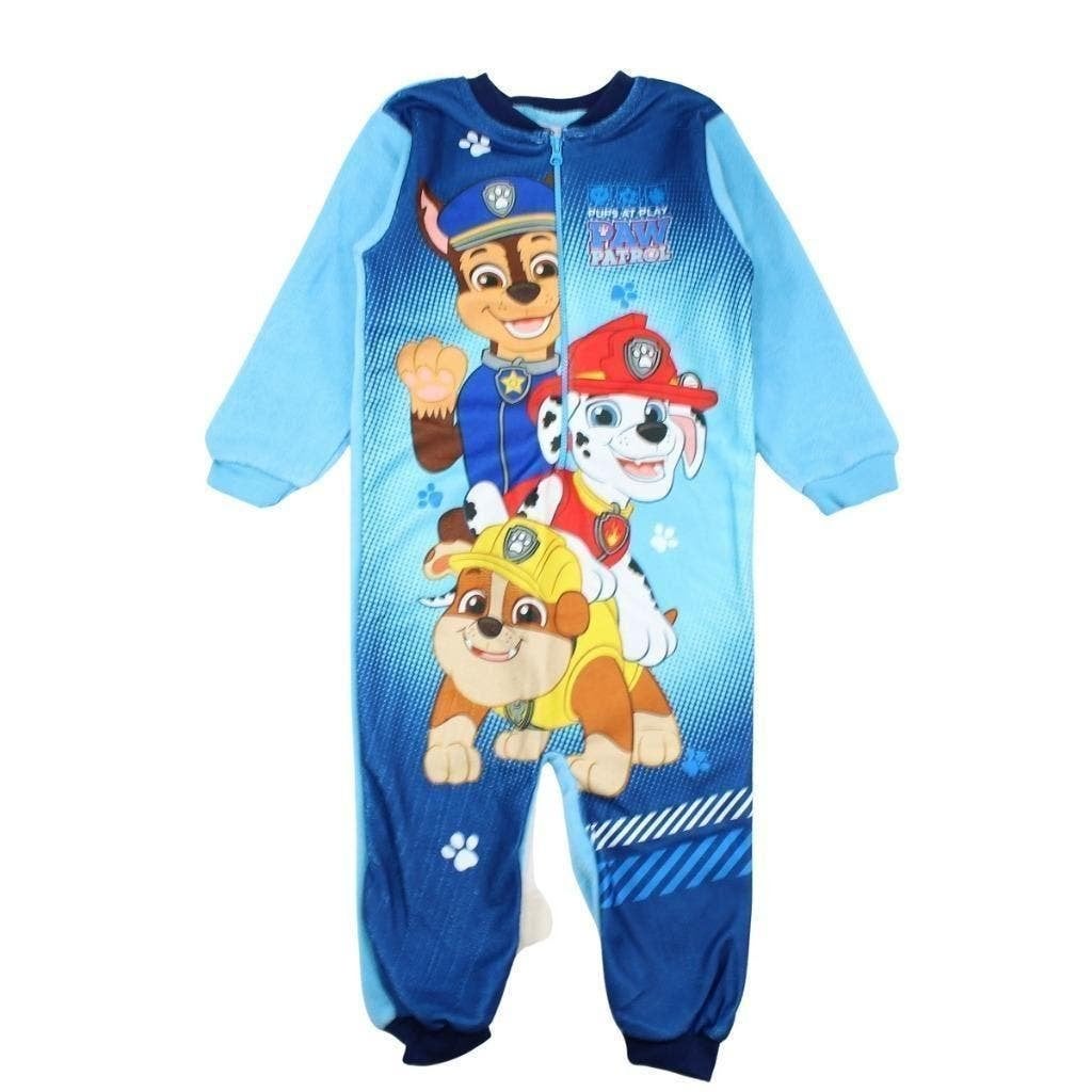 Paw Patrol Fleece Onesie Blauw - Mt 92 - 98 - 104 - 110 -128, Nacht- of Onderkleding, Nieuw, Ophalen of Verzenden, Nvt