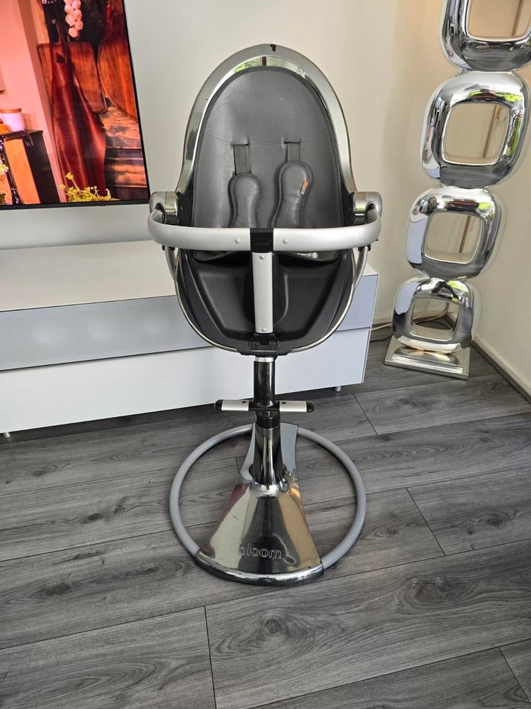 Luxe Bloom Fresco Chrome babystoel - Zilver/Grijs, Ophalen of Verzenden, Gebruikt