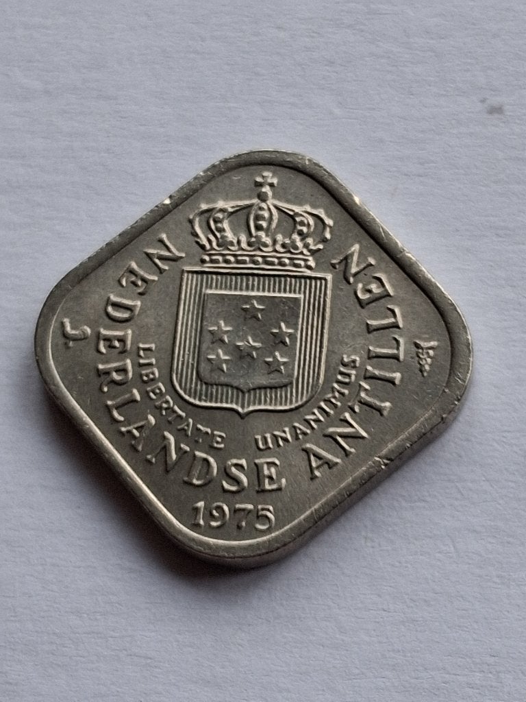 5 cent 1975 Nederlandse Antillen, Ophalen of Verzenden, Koningin Juliana, 5 cent, Losse munt