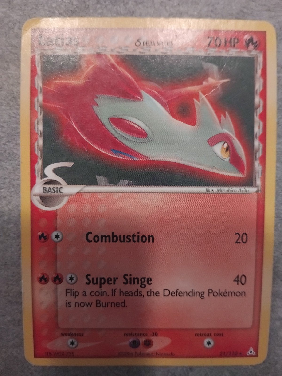Latias Delta Species Pokémon Kaart (2006), Ophalen of Verzenden, Gebruikt, Losse kaart