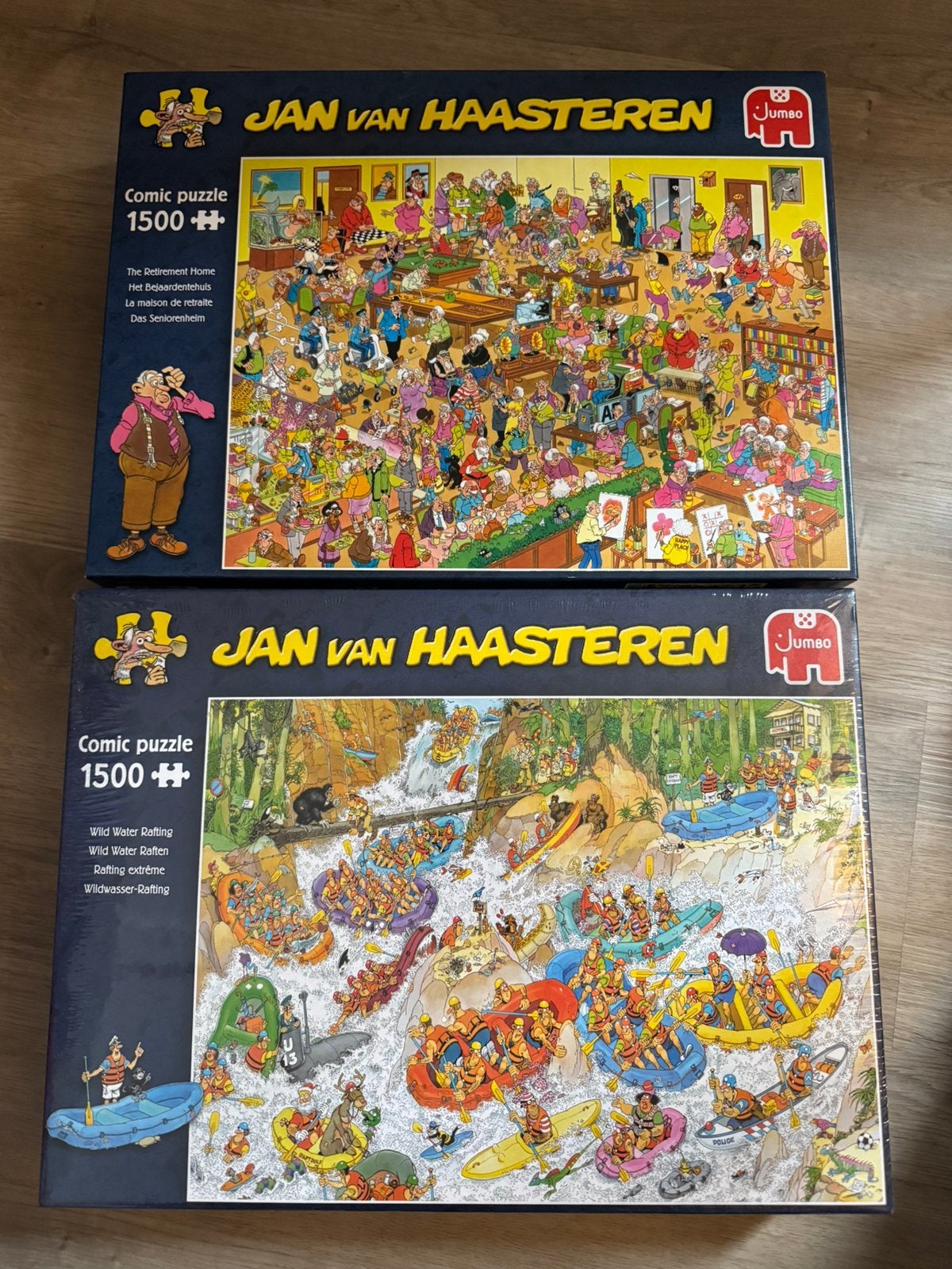 Jan van Haasteren puzzels 1500 stukjes, Ophalen of Verzenden, 500 t/m 1500 stukjes, Zo goed als nieuw, Legpuzzel