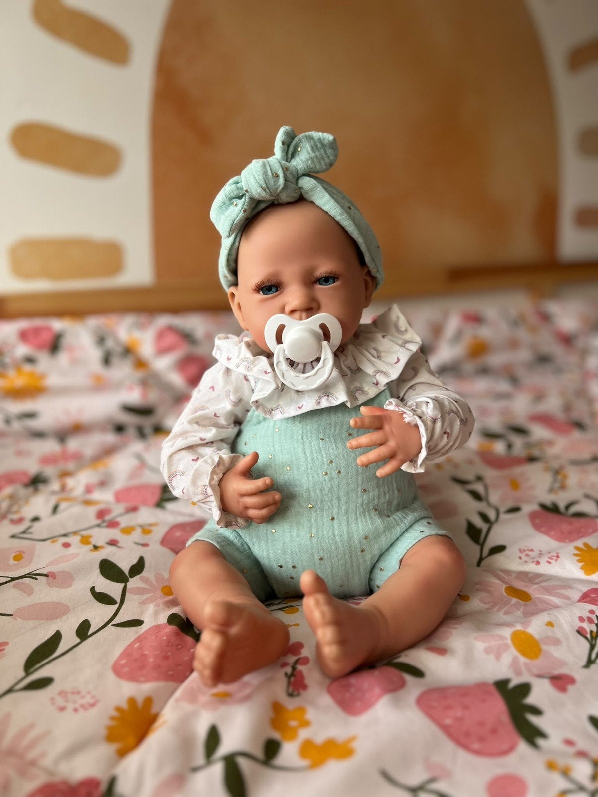 Berjuan Interactieve Reborn Babypop 50 cm - Nieuwstaat, Ophalen, Zo goed als nieuw, Babypop