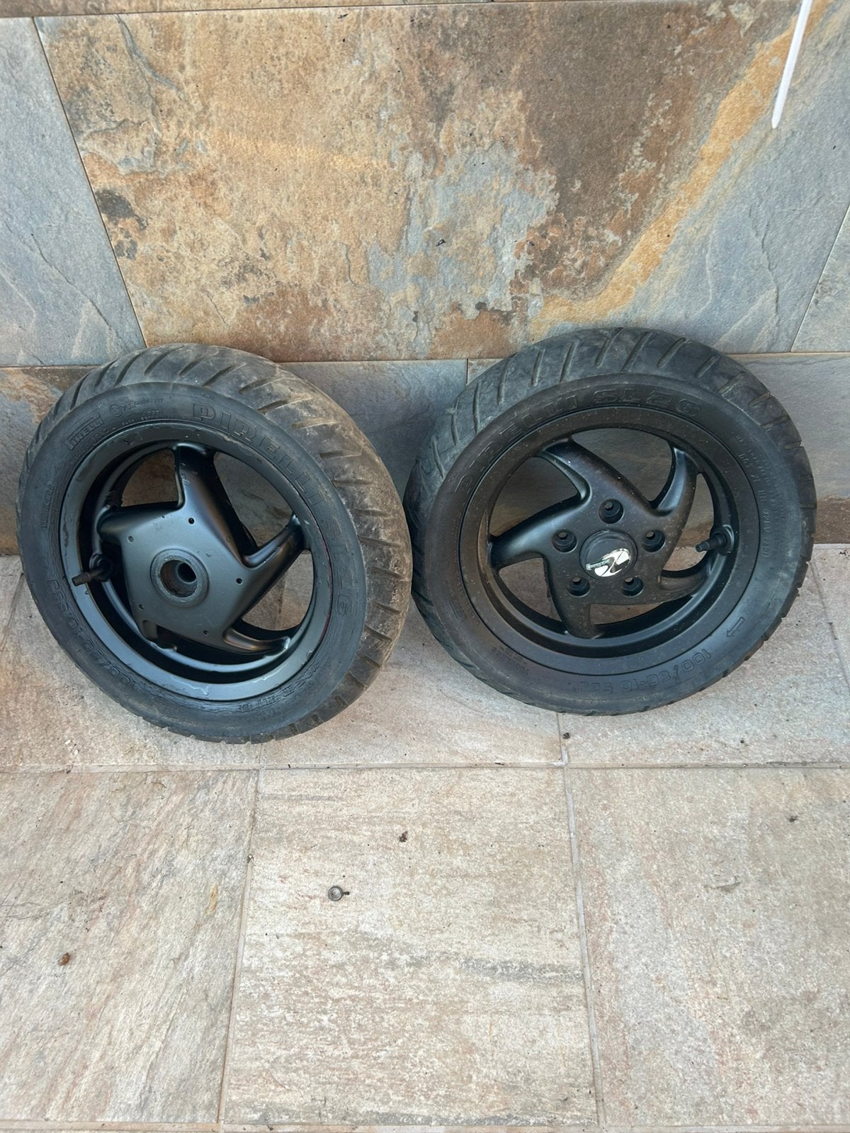 Piaggio zip sp98 velgen set SP 98 wielen onderdelen 2takt, Motoren, Ophalen of Verzenden