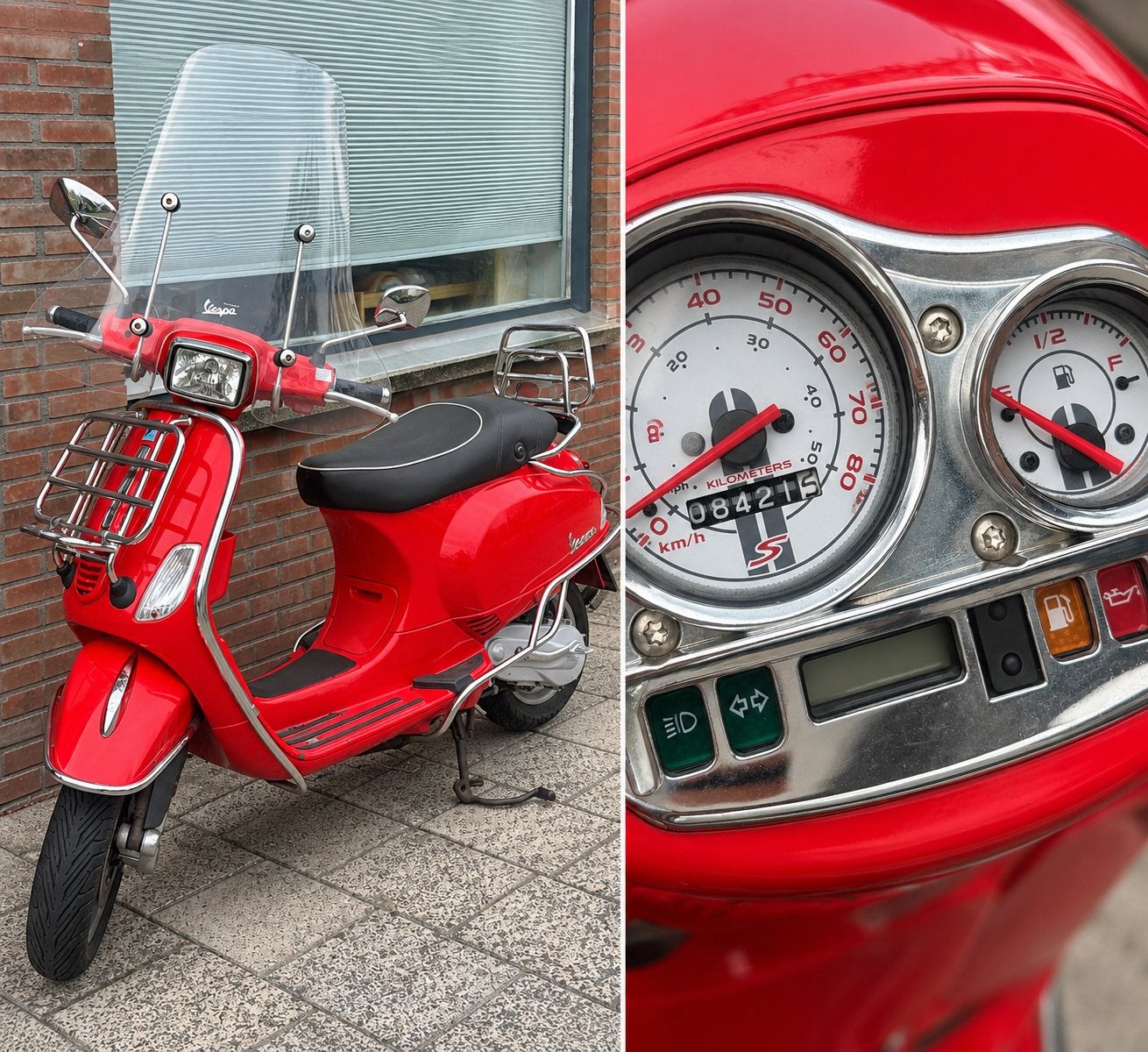 Rode Vespa S Scooter - 2 tak, Ophalen, Gebruikt, Vespa S, Benzine