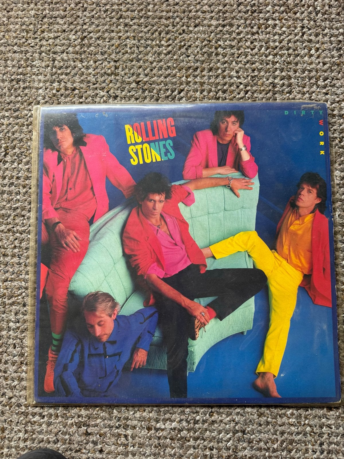 The Rolling Stones - Dirty Work LP (1986), LP, Rock, Gebruikt, Originele persing