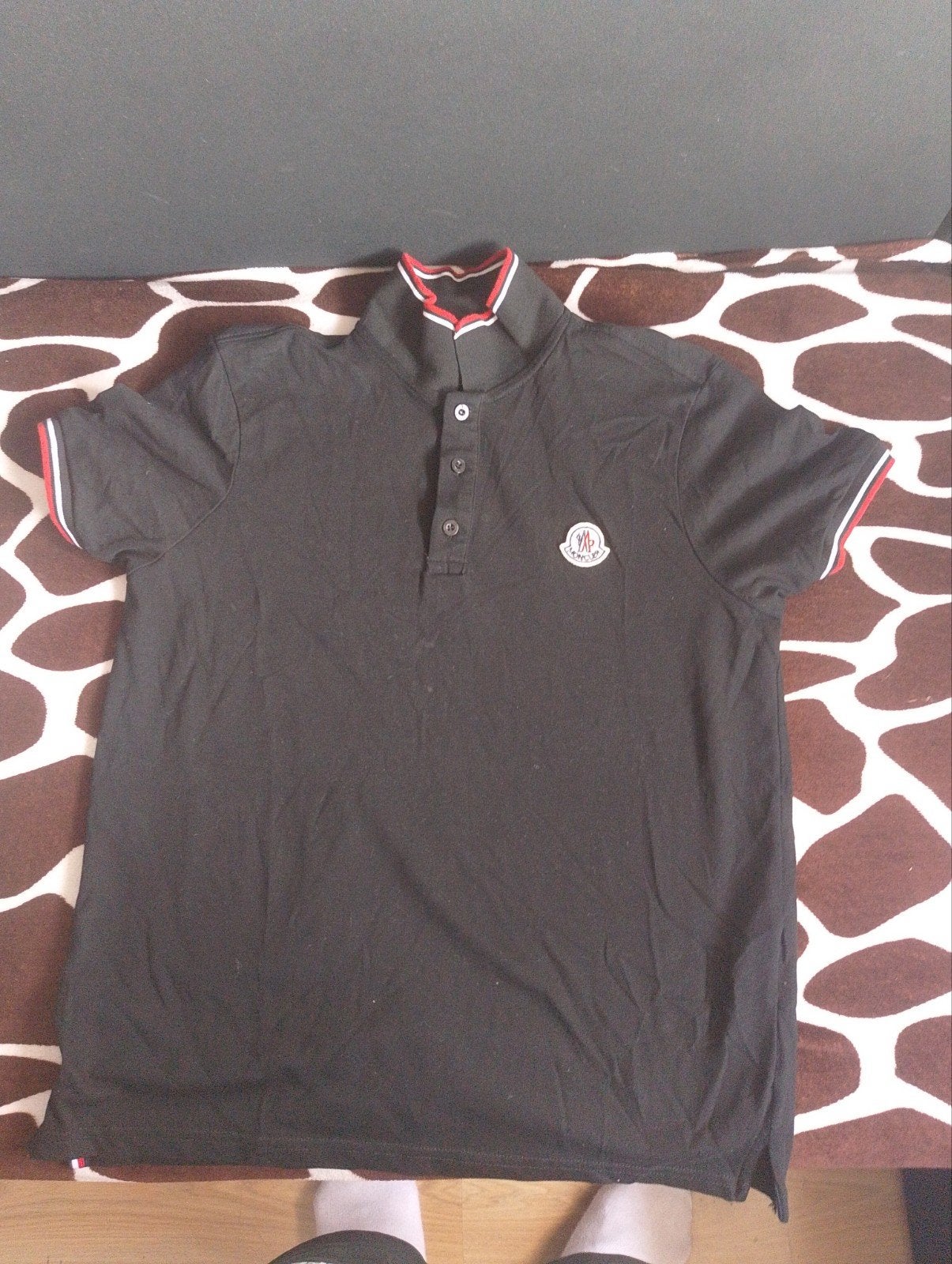 moncler polo, Ophalen, Moncler, Zwart, Zo goed als nieuw