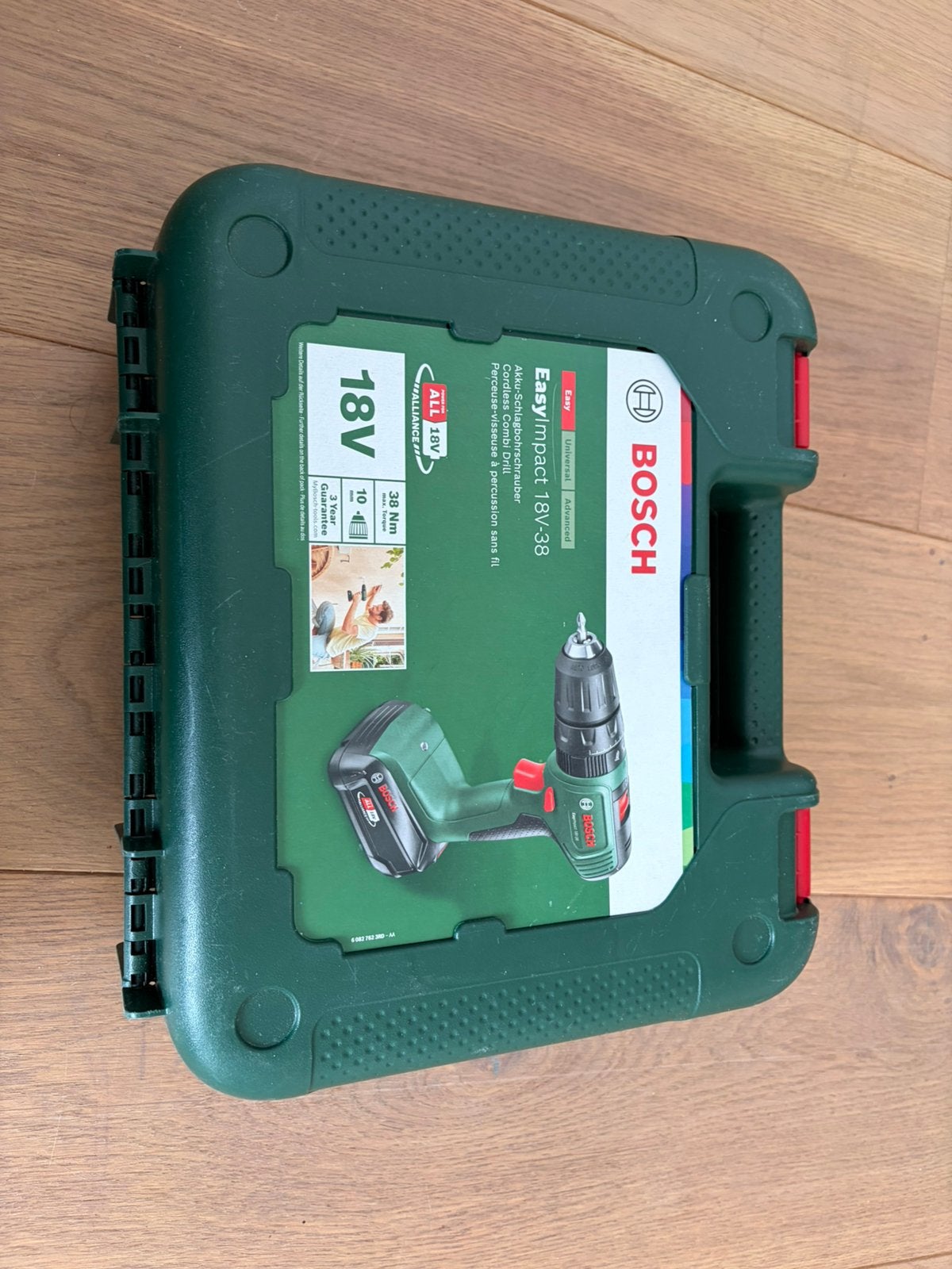 Bosch EasyImpact 18V-38 Cordless Drill – Complete Set, Ophalen of Verzenden, Gebruikt