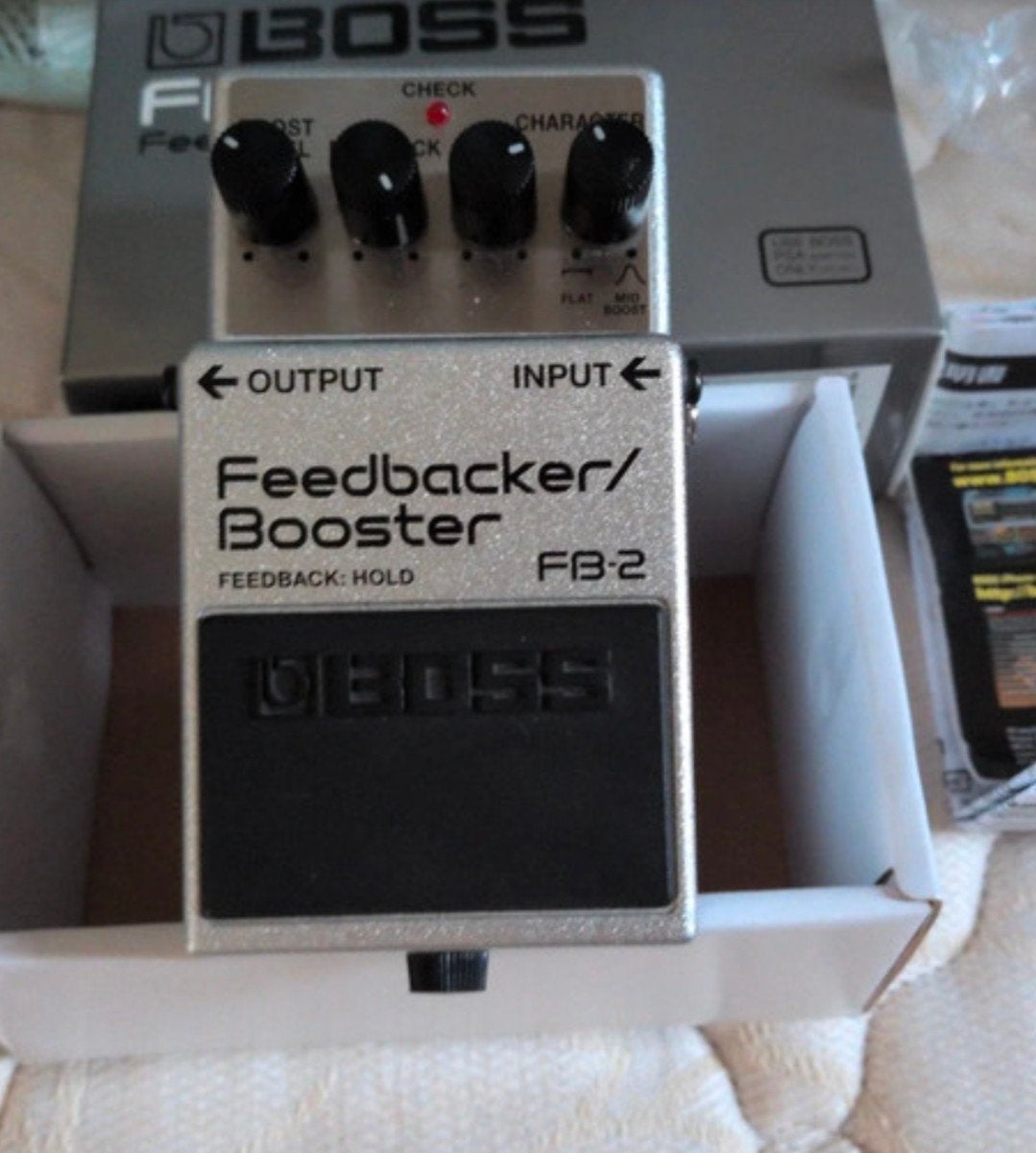 Boss FB-2 Feedbacker/Booster Gitaar Pedaal, Ophalen of Verzenden, Zo goed als nieuw, Distortion, Overdrive of Fuzz