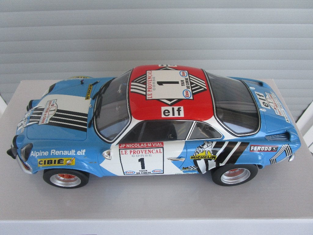 Ottomobile 1:12 Alpine A110 Tour de Corse 1973 G001 MM Otto, Verzenden, Zo goed als nieuw, 1:9 t/m 1:12, Auto