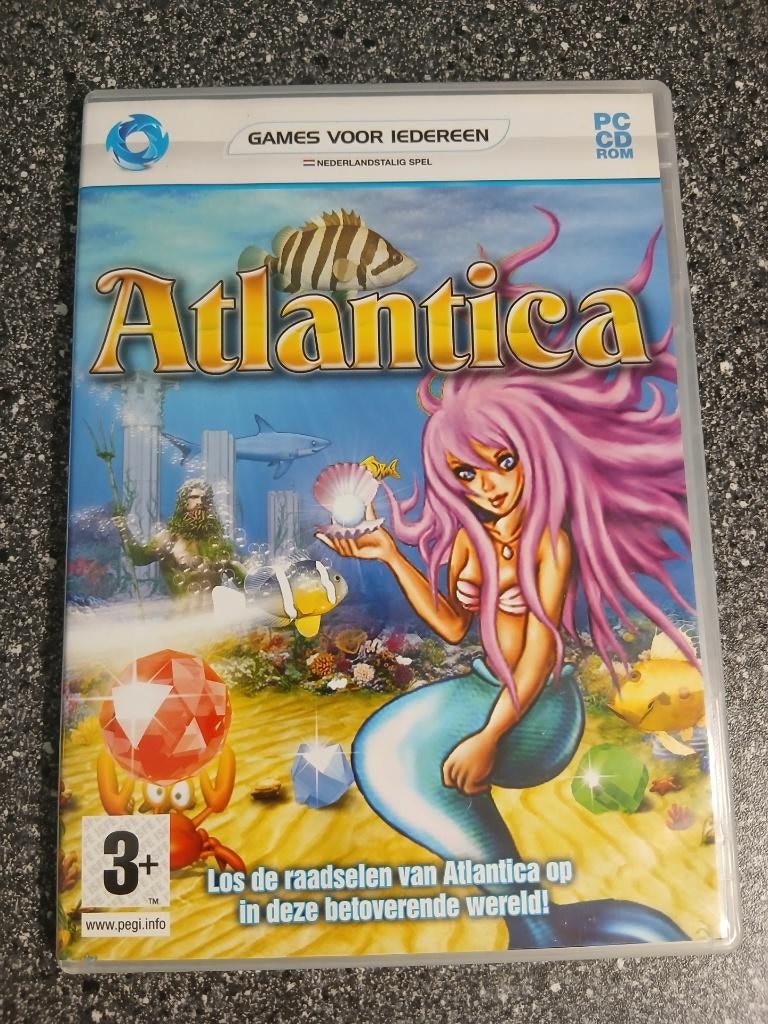 CD-ROM ATLANTICA (PUZZELS/NEDERLANDSTALIG), Puzzel en Educatief, 1 speler, Ophalen of Verzenden, Zo goed als nieuw