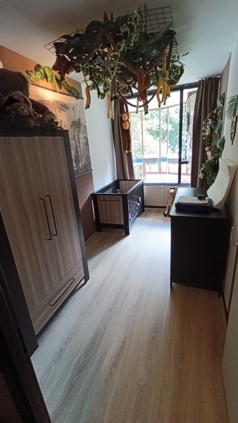Complete babykamer met accessoires - Jungle thema, Ophalen, Zo goed als nieuw, Jongetje of Meisje